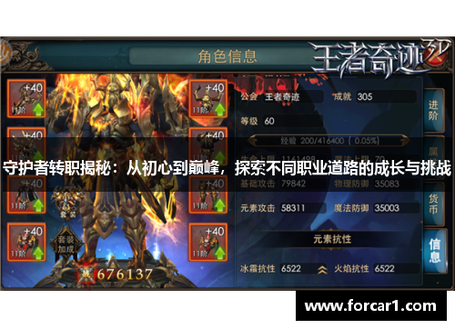 守护者转职揭秘：从初心到巅峰，探索不同职业道路的成长与挑战